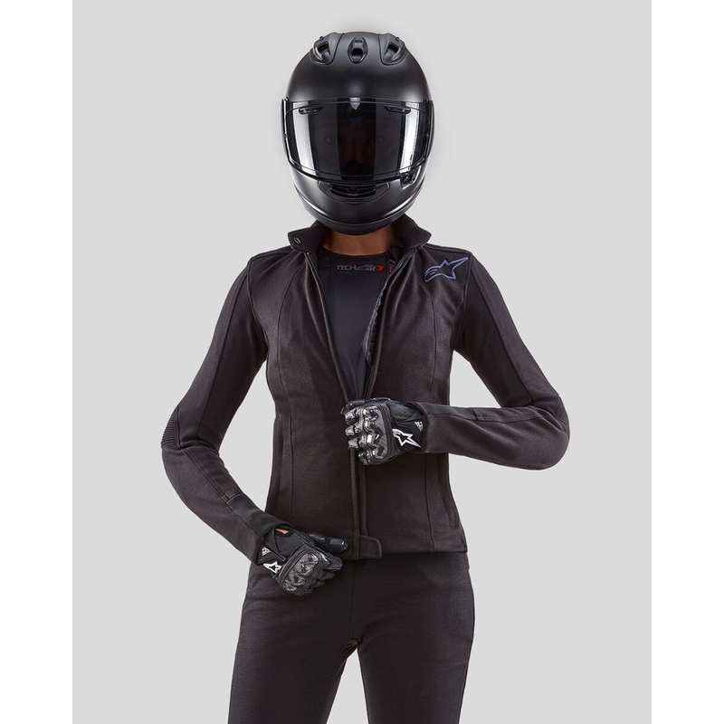 Alpinestars Stella TECH-AIR®3 system moteriška liemenė su oro pagalve juoda-tamsiai pilka