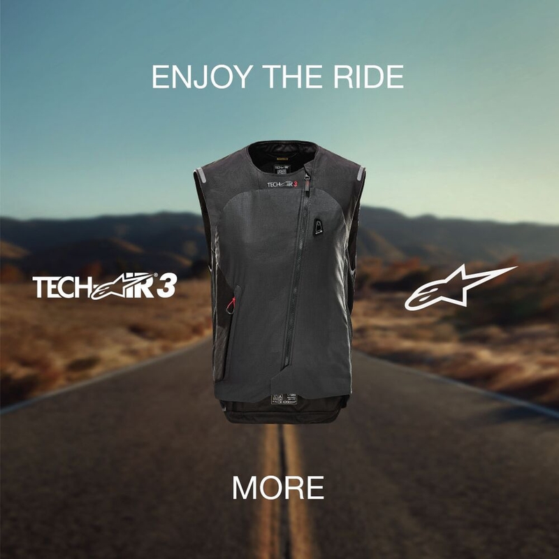 Alpinestars Stella TECH-AIR®3 system moteriška liemenė su oro pagalve juoda-tamsiai pilka