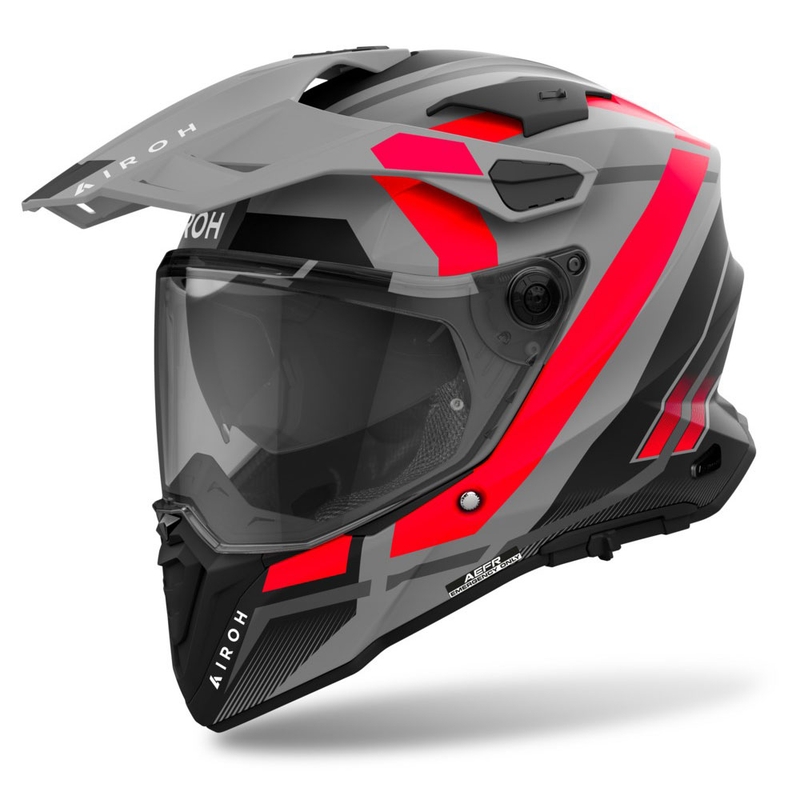 Enduro šalmas Airoh Commander 2 Mavick matinis oranžinis