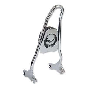 2018 m. ir naujesnių "Harley Sport Glide" ir "Low Rider" chromuotas keleivio apsaugos įrenginys su pagalvėle