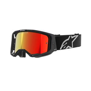 Alpinestars Vision 8 Corp motokroso akiniai juodi su veidrodiniais raudonais lęšiais