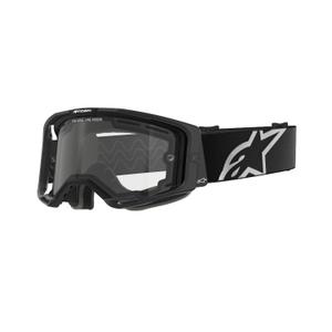 Alpinestars Vision 8 Corp motokroso akiniai juodos spalvos su dvigubu stiklu nuo rūko ir skaidriais lęšiais