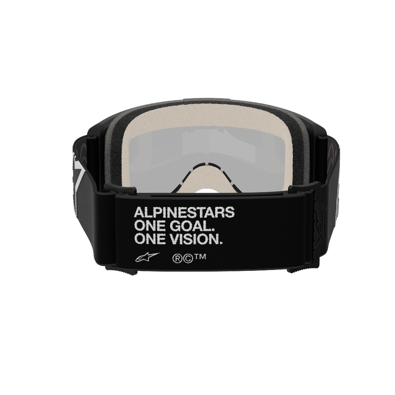 Alpinestars Vision 5 Corp motokroso akiniai juodi su veidrodiniais sidabriniais lęšiais