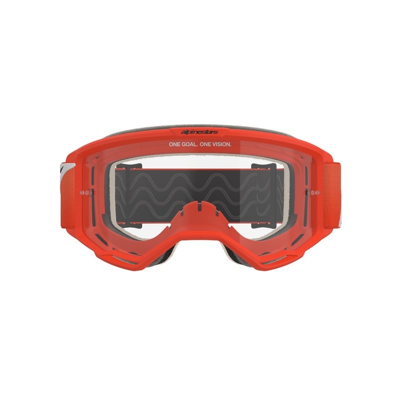 Alpinestars Vision 5 Corp motokroso akiniai oranžiniai su skaidriais lęšiais
