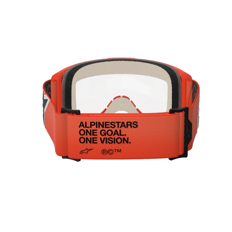 Alpinestars Vision 5 Corp motokroso akiniai oranžiniai su skaidriais lęšiais