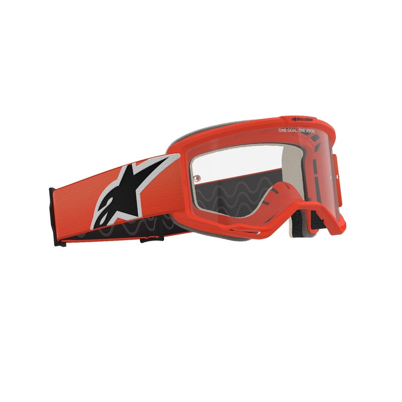 Alpinestars Vision 5 Corp motokroso akiniai oranžiniai su skaidriais lęšiais