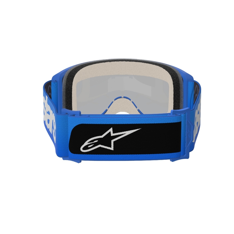 Alpinestars Vision 5 Blaze motokroso akiniai mėlyni su veidrodiniais mėlynais lęšiais