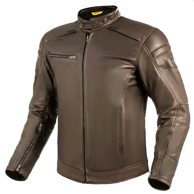Odinė motociklininko striukė Shima Hunter+ 2.0 ruda