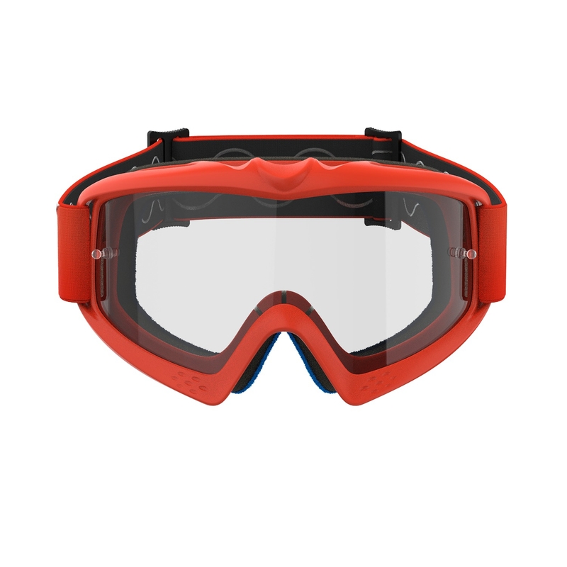 Alpinestars Vision Vision Youth Corp vaikiški motokroso akiniai oranžiniai su skaidriais lęšiais