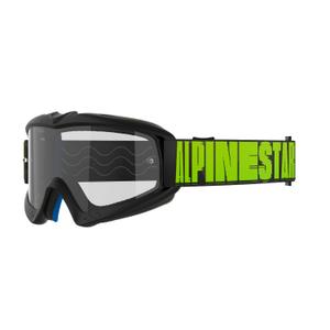 Alpinestars Vision Youth Hollow black-anthracite-fluo yellow vaikiški motokroso akiniai su skaidriais lęšiais