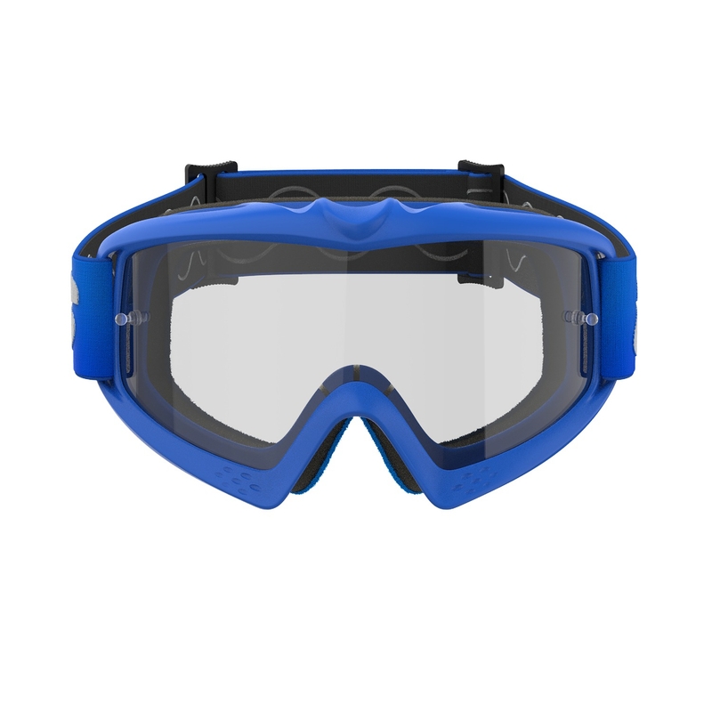 Alpinestars Vision Vision Youth Blaze mėlyni vaikiški motokroso akiniai su skaidriais lęšiais