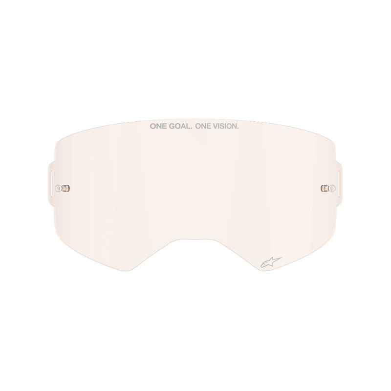 "Alpinestars Supertech light orange-brown-afterburn" akiniams skirtas pleksikas