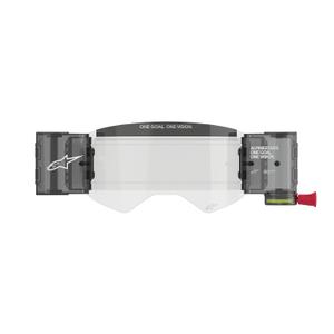 "Alpinestars Roll-Off Wide Vision" atsarginis rinkinys "Supertech" akiniams skaidrus pleksiklas su smeigtukais nuplėšiamiems stikliukams