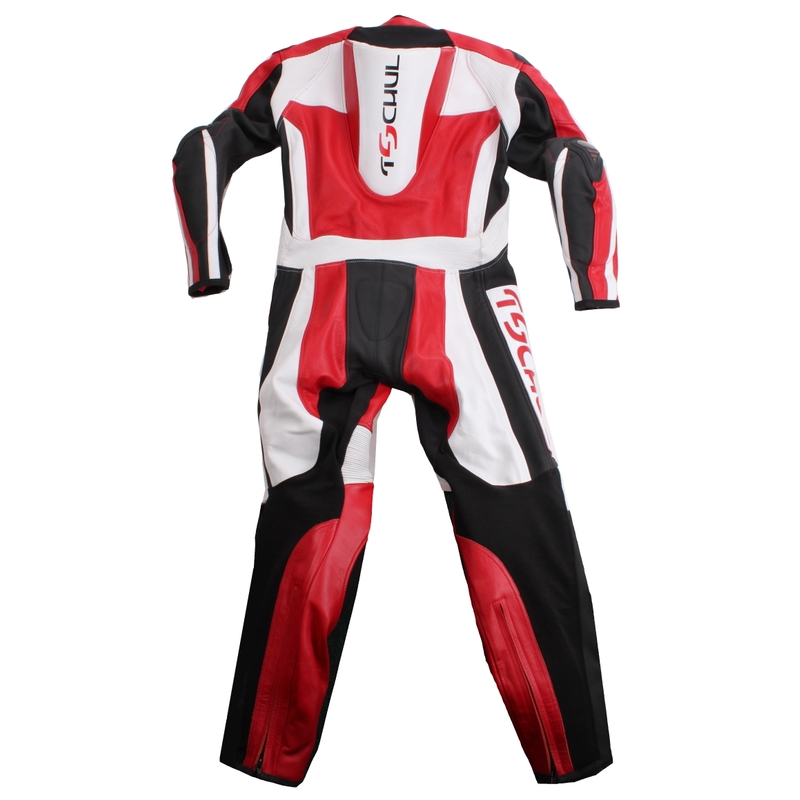 Jednodílná kombinéza Tschul Race černo-červeno-bílá výprodej