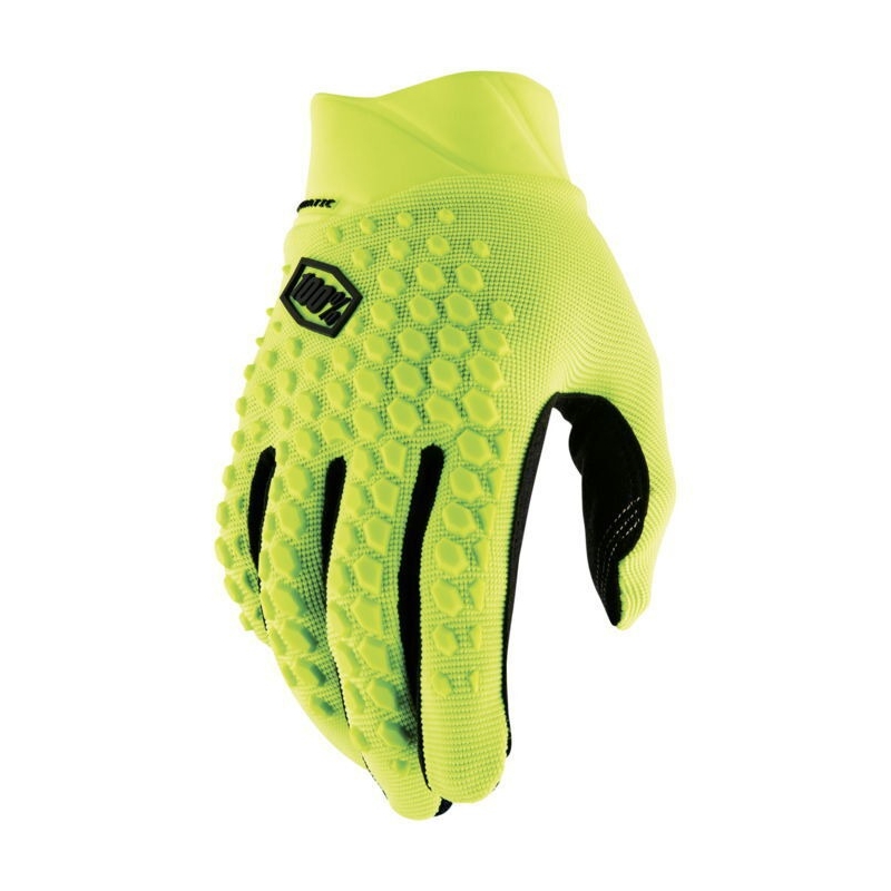 Motokroso pirštinės 100% Geomatic fluo yellow
