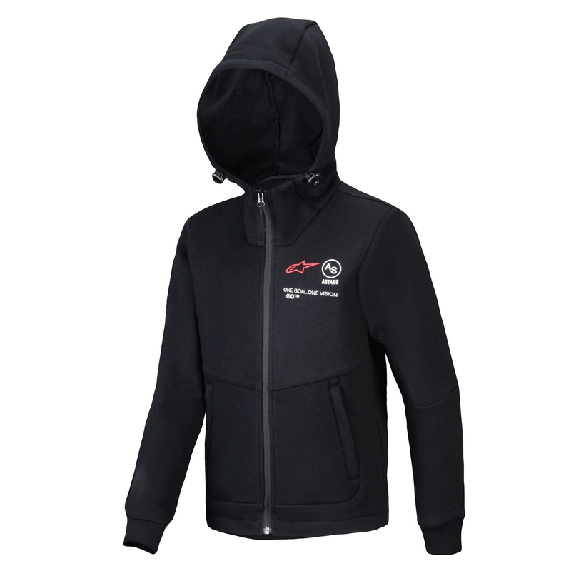 "Alpinestars Racer MX Fleece" vaikiški marškinėliai su švarku Black