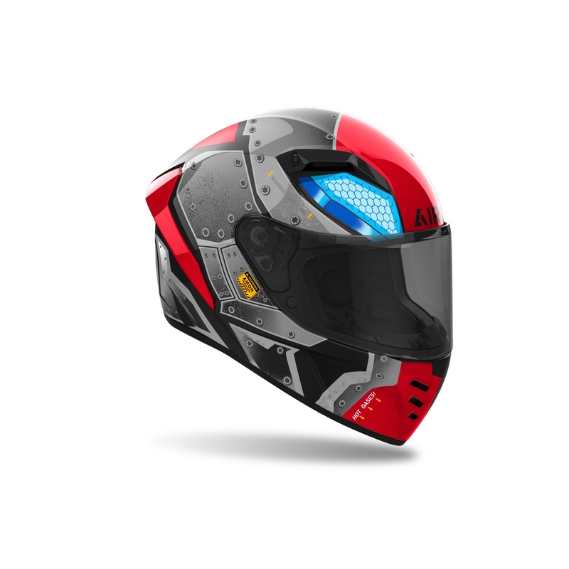 Integruotas motociklininko šalmas Airoh CONNOR Bot black-grey-red