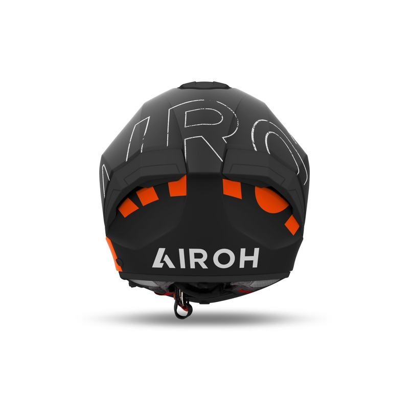 Integruotas motociklininko šalmas Airoh MATRYX Scope matinis oranžinis