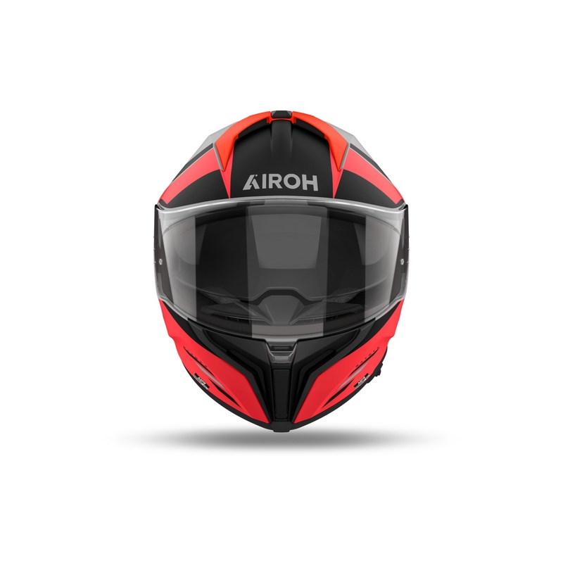 Integruotas motociklininko šalmas Airoh MATRYX Thron matinis oranžinis