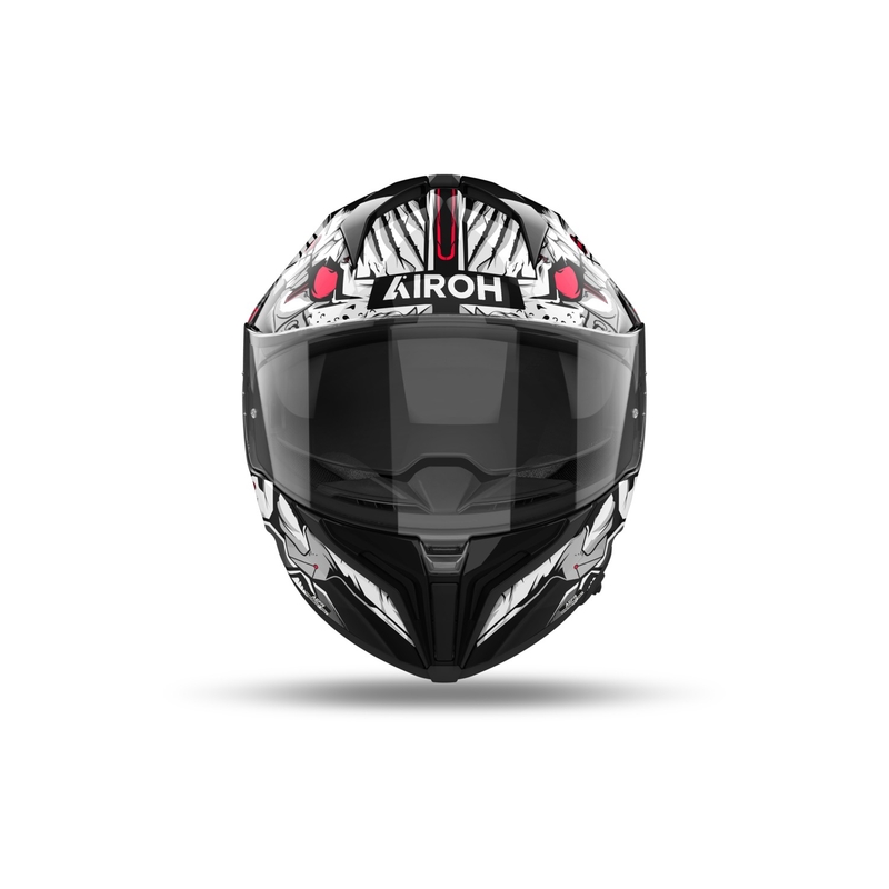 Integrální helma na motorku Airoh MATRYX Nytro lesklá černo-bílá