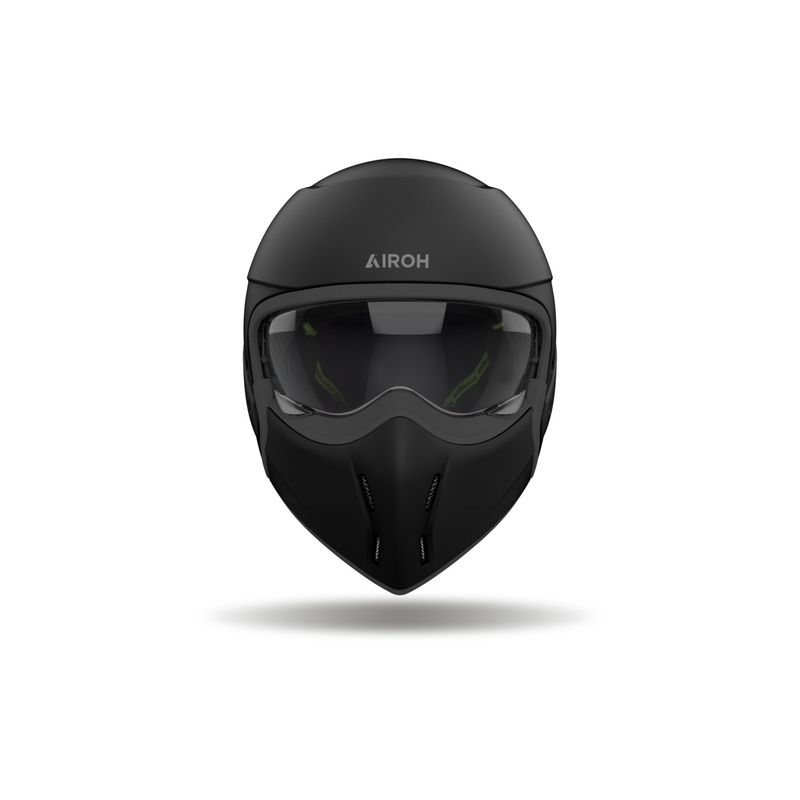 Modulinis motociklininko šalmas "Airoh J110", matinės juodos spalvos