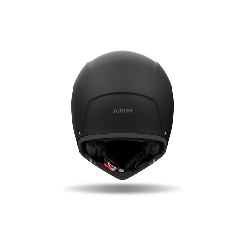 Modulinis motociklininko šalmas "Airoh J110", matinės juodos spalvos