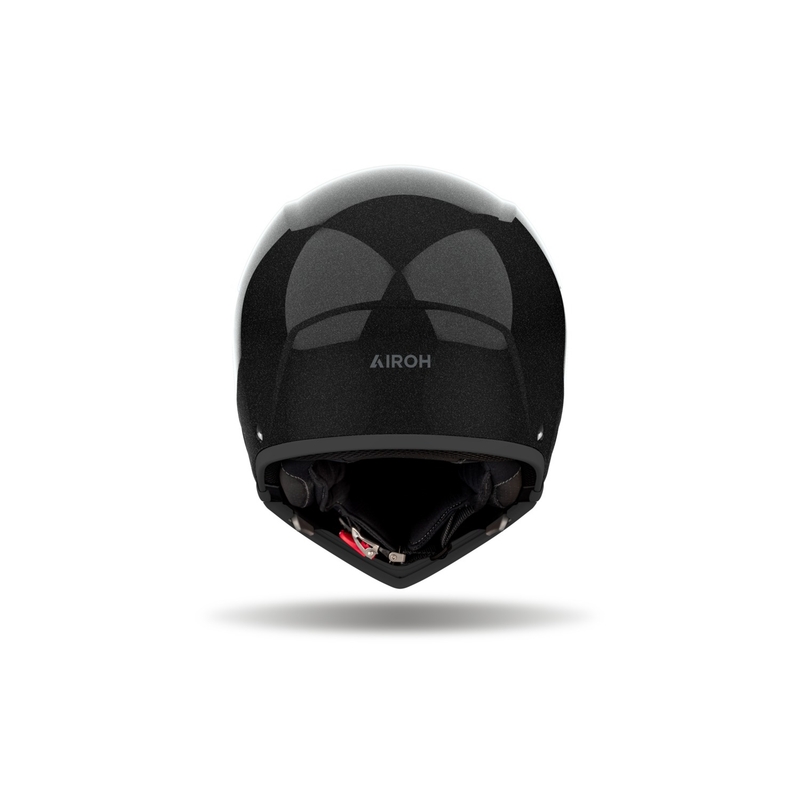 Modulinis motociklininko šalmas Airoh J110 Spalva blizgi juoda