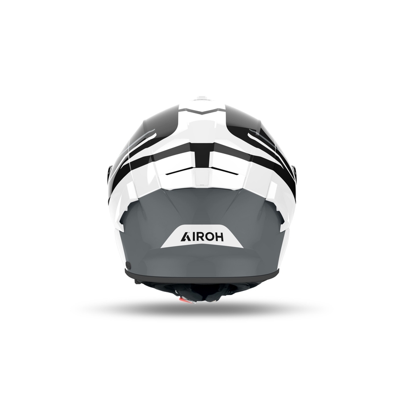 Integruotas motociklininko šalmas Airoh SPARK 2 Spinner blizgus baltas