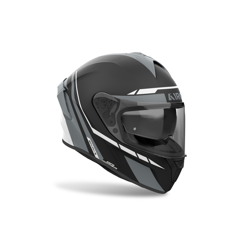Integruotas motociklininko šalmas Airoh SPARK 2 Spinner matinis pilkas
