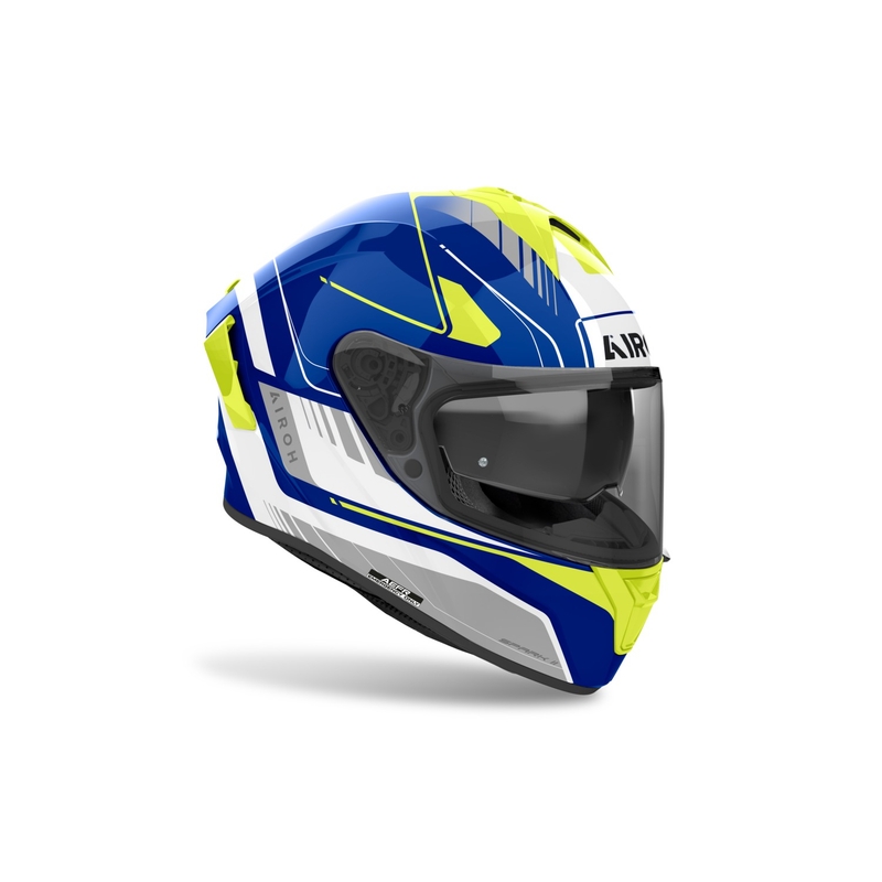 Integrální helma na motorku Airoh SPARK 2 Chrono lesklá modro-žlutá