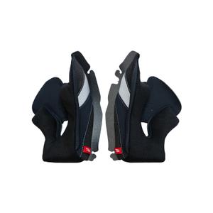 Vidinės skruostų pagalvėlės Airoh SPARK 2 šalmams juodos spalvos