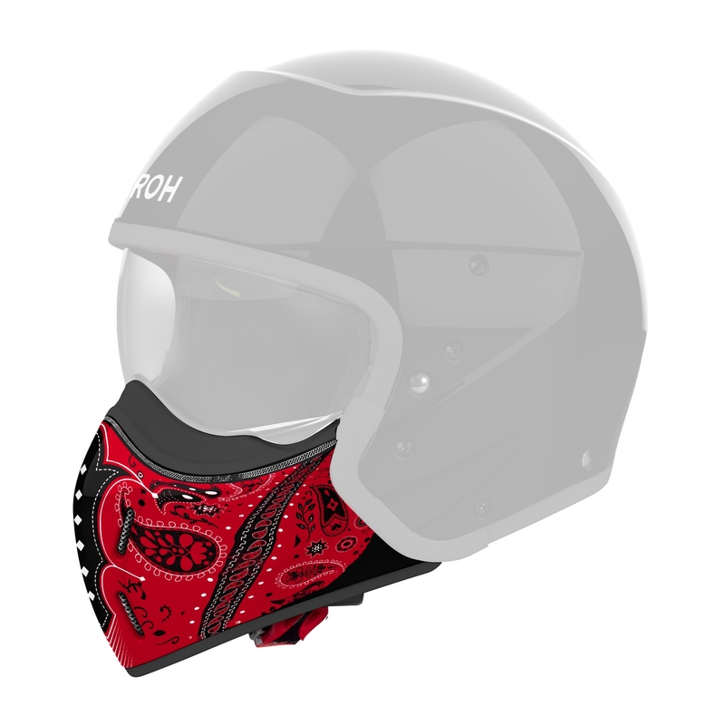 Airoh J110 Paesly šalmų apsauginis skydelis blizgus raudonas