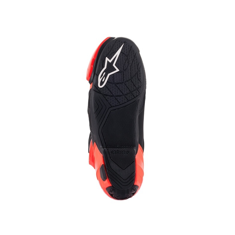 Alpinestars Supertech R Vented Black-White-Fluo Red motociklų batai