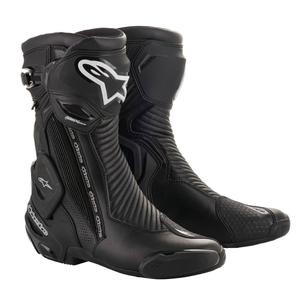 Alpinestars SMX Plus 2 Gore-Tex Black-Silver motociklininko batai