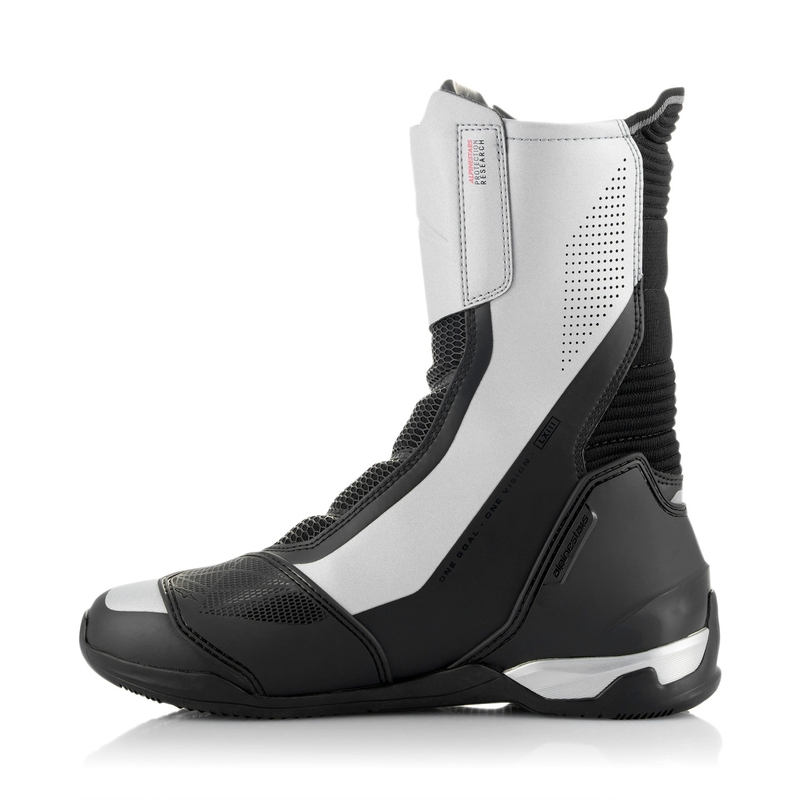 Alpinestars SP-X BOA motociklininko batai juodos ir sidabrinės spalvos