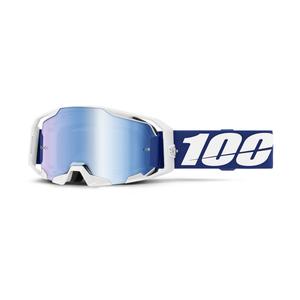 Motokroso akiniai 100% ARmatic mėlyni su mėlynu stiklu