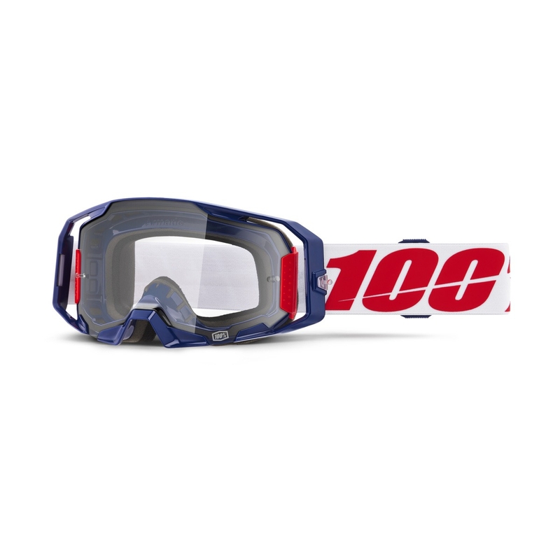 Motokroso akiniai 100% ARmatic Mach Z su skaidriu stiklu