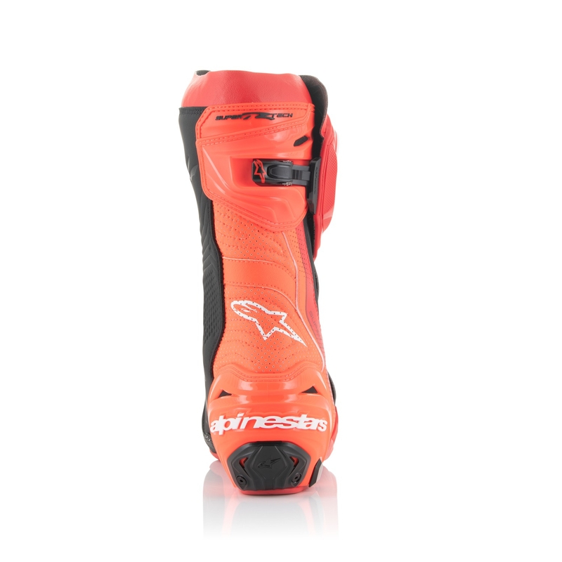 Alpinestars Supertech R Vented fluo raudoni motociklininko batai