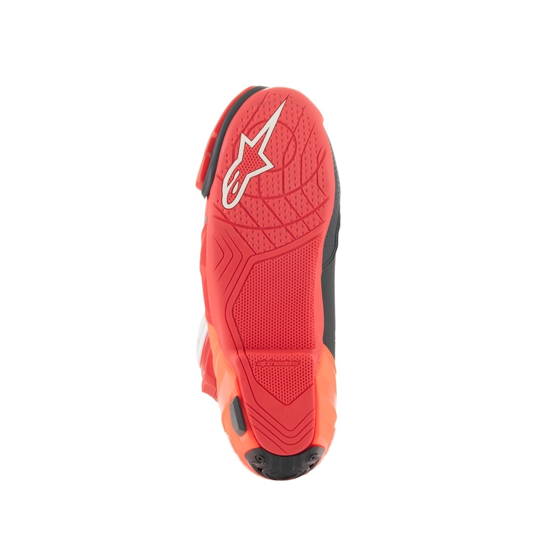 Alpinestars Supertech R Vented fluo raudoni motociklininko batai