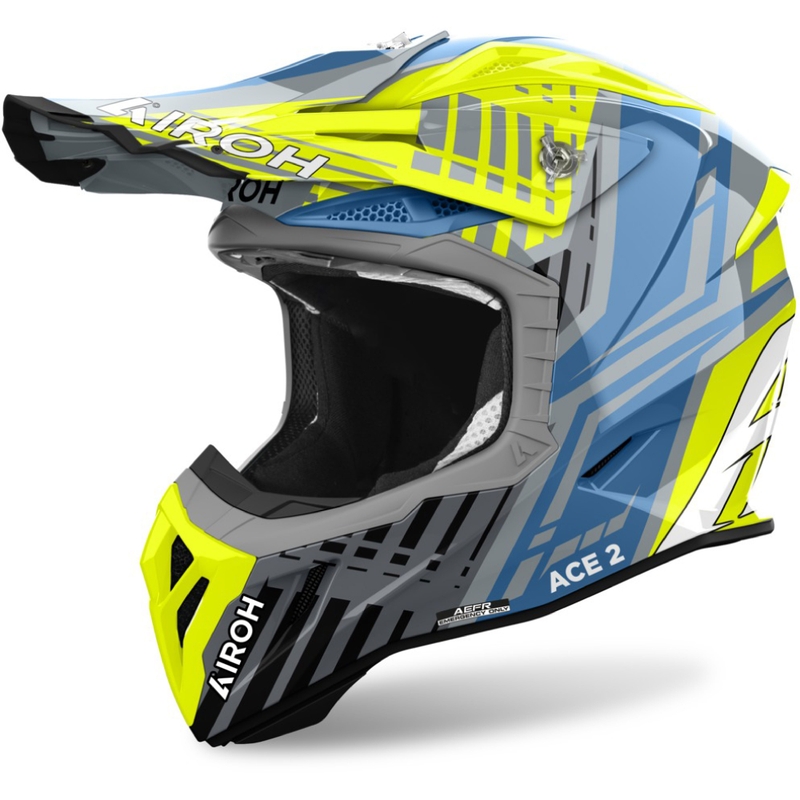 Motokroso šalmas Airoh Aviator Ace 2 Proud glossy yellow