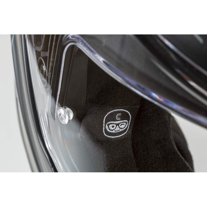 "Cassida Modulo 2.1 Profile" apverčiamas motociklininko šalmas matinis, juodas, pilkai oranžinis