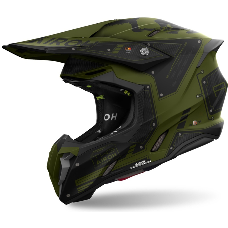 Motokroso šalmas "Airoh Twist 3 Military matt