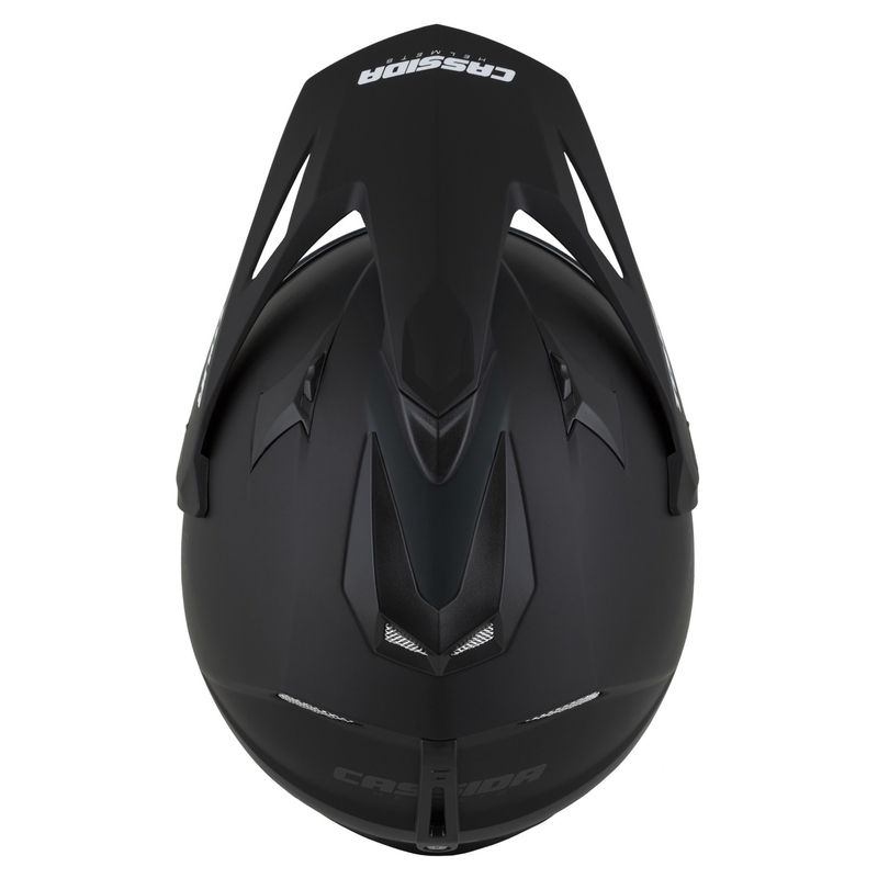 Enduro šalmas Cassida Tour 2.0 Dual matinis juodai pilkas su juodu matiniu skydeliu