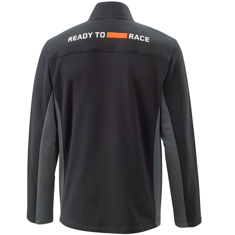KTM Mechanic Zip juoda-oranžinė striukė su gobtuvu