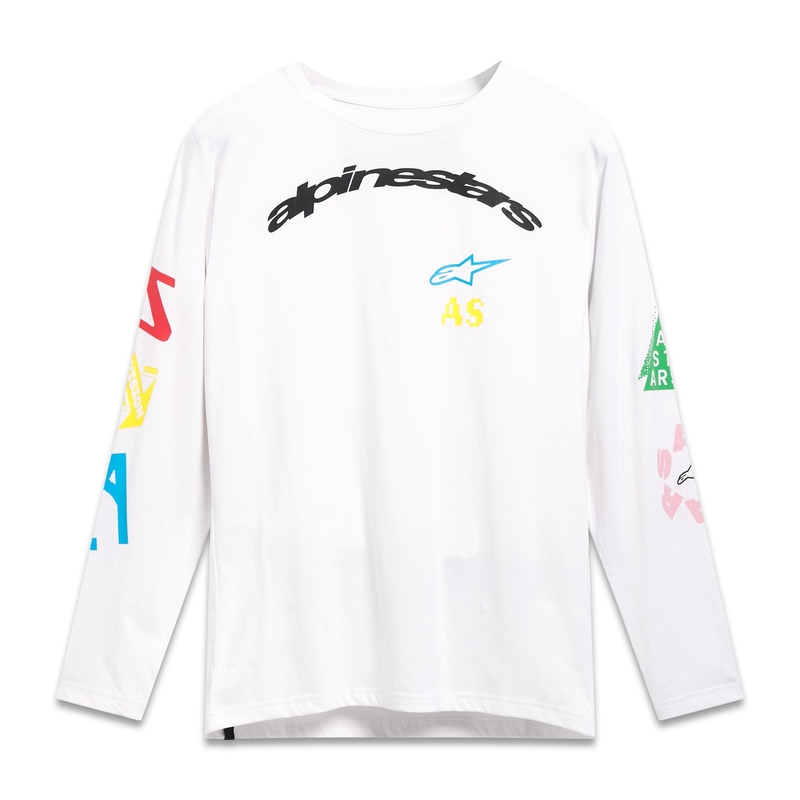 Tričko s dlouhým rukávem Alpinestars Brundo CSF bílé