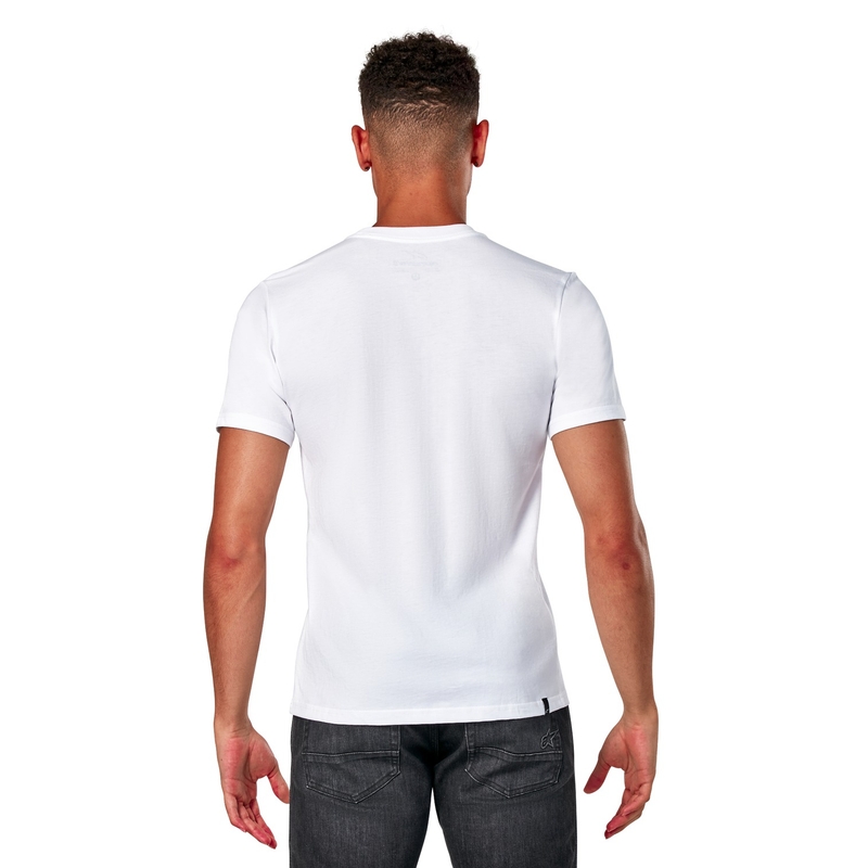Marškinėliai Alpinestars Elliptic CSF white