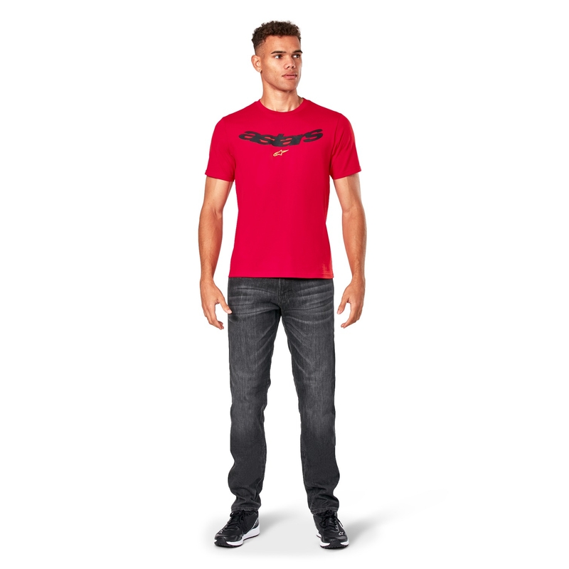 Marškinėliai Alpinestars Elliptic CSF red