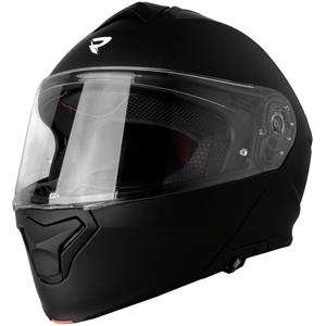 „Street Racer Fury“ atlenkiamas motociklo šalmas, matinės juodos spalvos