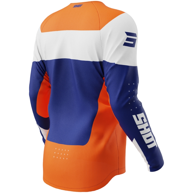 Vaikiški motokroso marškinėliai Shot Draw League orange
