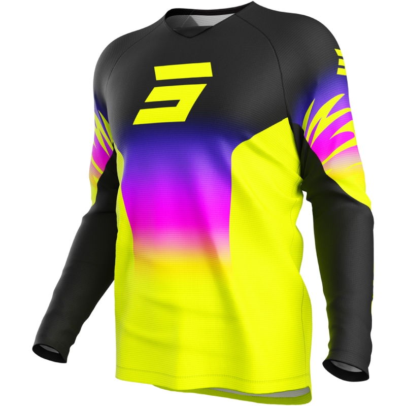 Vaikiški motokroso marškinėliai Shot Draw X-Trem fluo yellow